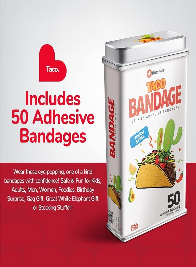 BioSwiss Bandages, Taco Shaped Self Adhesive Bandage Set, Latex Free, Sterile Wound Care, 50 Count - Image 2